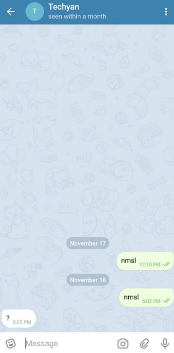 被基金会橄榄的维基五毛团伙WMC头子闫恩铭(Techyan)Tg账号不活跃一年即将注销之际，我亲自贺信问候闫恩铭“年忙死了”