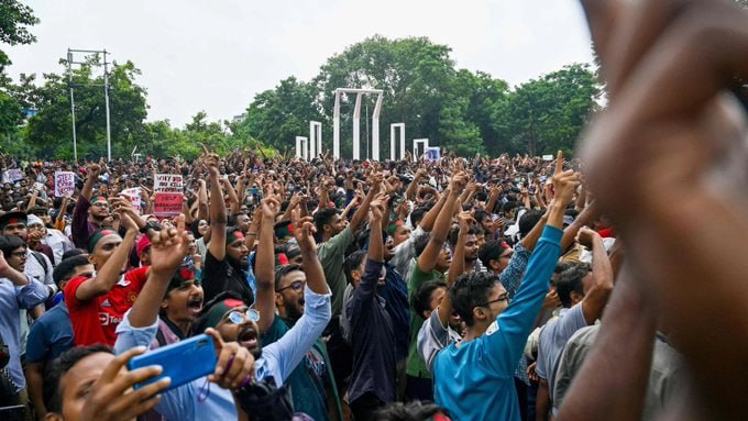 孟加拉人民的胜利，学生发起的关于配额制抗议的高潮孟加拉人民的胜利，学生发起的关于配额制抗议的高潮