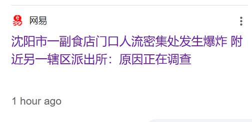 1. 习近平视察沈阳大东副食商场场景！2. 目前，在抖音搜索沈阳大东副食品商城的相关词条，只有3天前习近平视察的内容，没有任何爆炸相关消息3. 中国网易一个小时前报道了，立即被网信办删除By