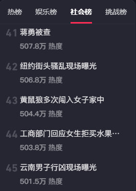 还得特意从犄角旮旯地方才看得到社会时事