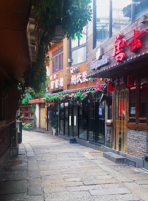 狮子桥商业街（图一）萧条 ，上海盒马跨境（图三）萧条，广东西关上下九路（四）萧条，长沙画龙酒吧街（五）萧条，天津某街（六）萧条投稿By