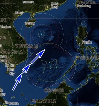 最新卫星图像显示美空军E-8C战场指挥机来了，US Navy美国海军部长也抵达了夏威夷，卫星捕获美海军里根号航母编队还在南海By