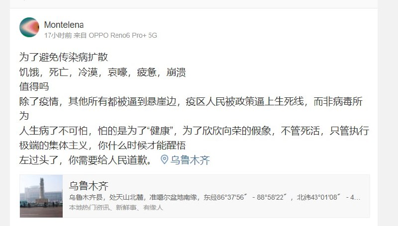 习近平，你需要给人民道歉——-集中营地区维友的绝笔马迎新操习近平