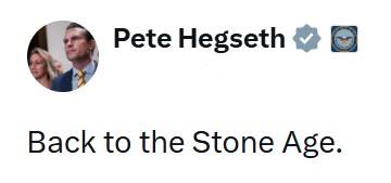 來自美國戰爭部長的帖子😎 匿名投稿來自美國戰爭部長的帖子😎 匿名投稿