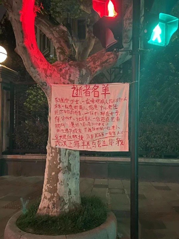 上海的标语（为了保护博主隐私，已将水印进行消除）By