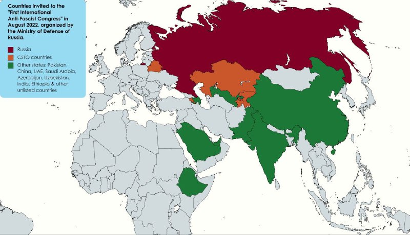 参与俄罗斯召开的第一届国际反(划掉)法西斯大会的国家一览#全過程民主一覽By