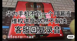 小红书集美花1万7千块钱买了华为折叠屏手机Mate X5，用了不到一个月时间折叠处屏幕已漏液，华为客服在没有进行检测的情况下盲猜是人为原因造成，6次打电话反复要求客户自费维修