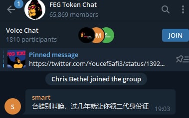 FEG频道现状(有NMSL,被管理删了没截到)FEG频道现状(有NMSL,被管理删了没截到)