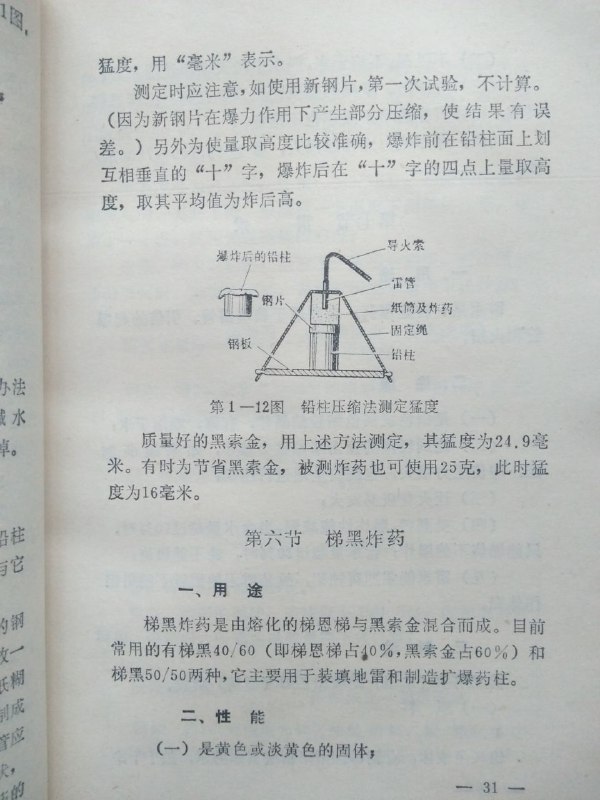 无聊，简单做个炸药（第三弹，来自《民兵爆破地雷教材》）总算完结撒花投稿By