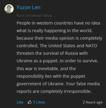 Artstation简称A站，是全球艺术家展示作品的网站，最近很多artist都画了支持乌克兰的作品，但几乎每个下面都有不少国人画师的评论