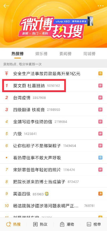 又双叒叕有辱华事件冲上微博热搜榜第一了，这次轮到莫文蔚#莫文蔚辱华又双叒叕有辱华事件冲上微博热搜榜第一了，这次轮到莫文蔚#莫文蔚辱华