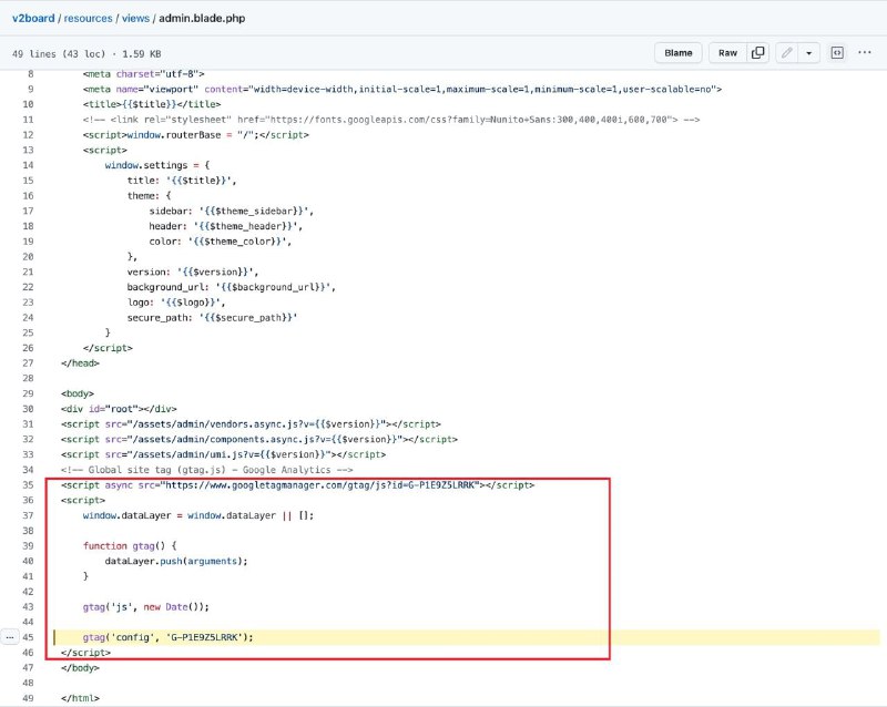 #机场圈知名半开源免费面板V2Board被发现代码中含有提供翻墙服务网站的识别方法专利代号等信息关于这次 V2Board 数据泄露（ t.me/XueXiNmsland/48290 ），我没有什么细节或者内情可分享的
