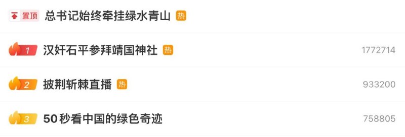 “漢奸石平參拜靖國神社”衝上微博熱搜榜第一名😎 匿名投稿“漢奸石平參拜靖國神社”衝上微博熱搜榜第一名😎 匿名投稿