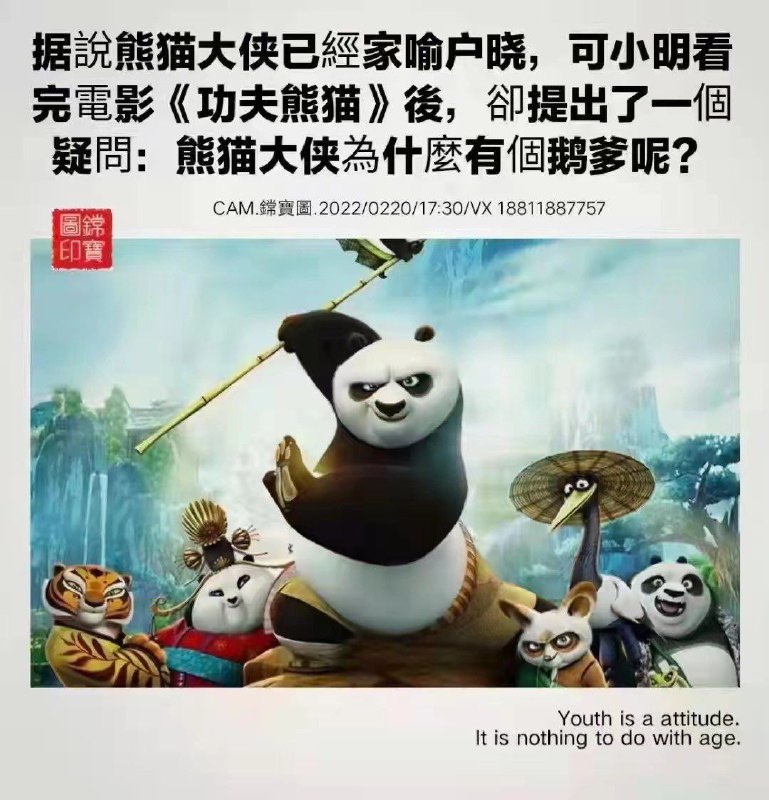 功夫熊猫有个鹅爹，严重辱华
