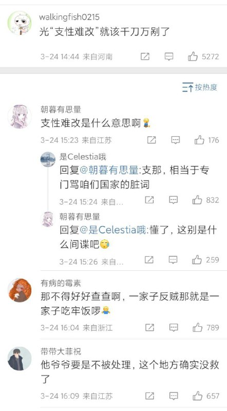 这姐们儿太蠢了，说啥不好非得说这些，你但凡骂几句雹子看他们还敢讨论么？😁😁😁By