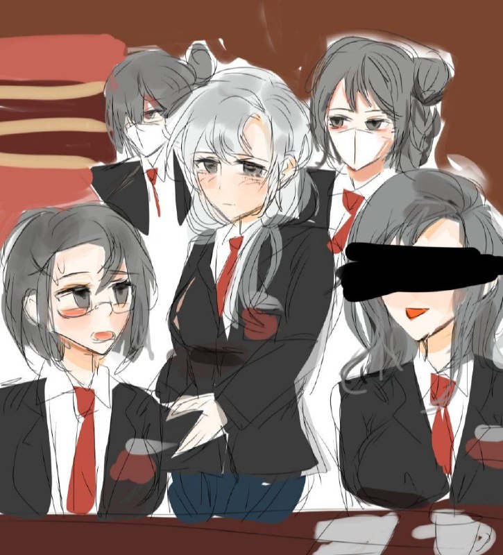 匿名投稿，世界名画手绘版本#胡锦涛#HuJintao