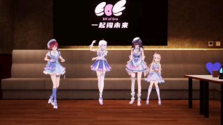 乐华旗下虚拟女团成员米诺，于今年六四前后直播发表