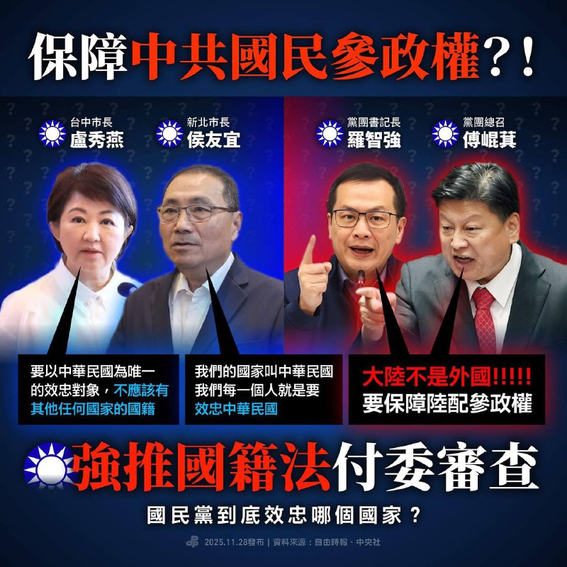 保障中共国民参政权？