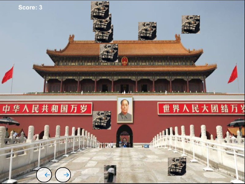 AI大模型创作的坦克人模拟器，免翻墙开玩