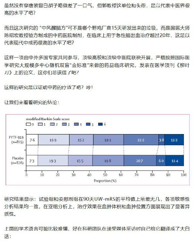 中医双盲测试出结果了😁By