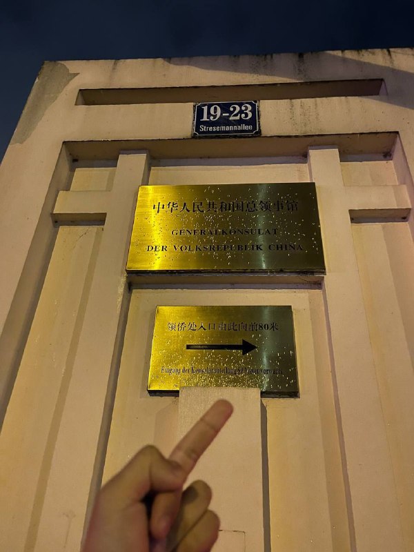 在特別的節日，感謝好心人給中國駐法蘭克福總領館和僑務處送上「禮物」