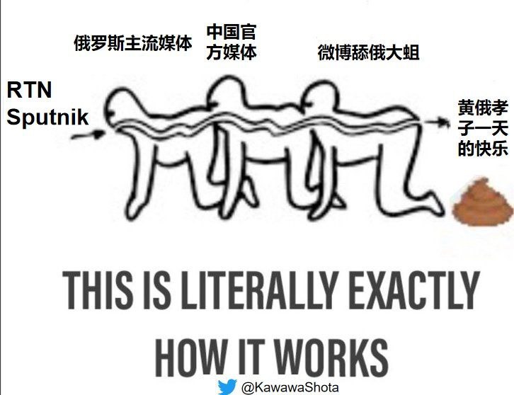 以前看过一部关于变态医学实验的电影，叫人体蜈蚣🔗，就是这么把人连起来的😂