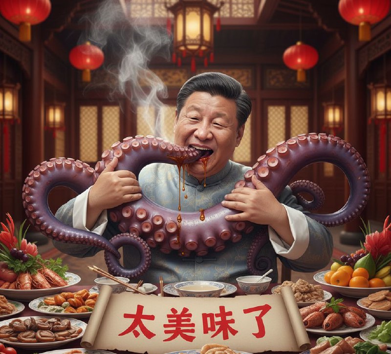 习近平吃八爪鱼🕶️
