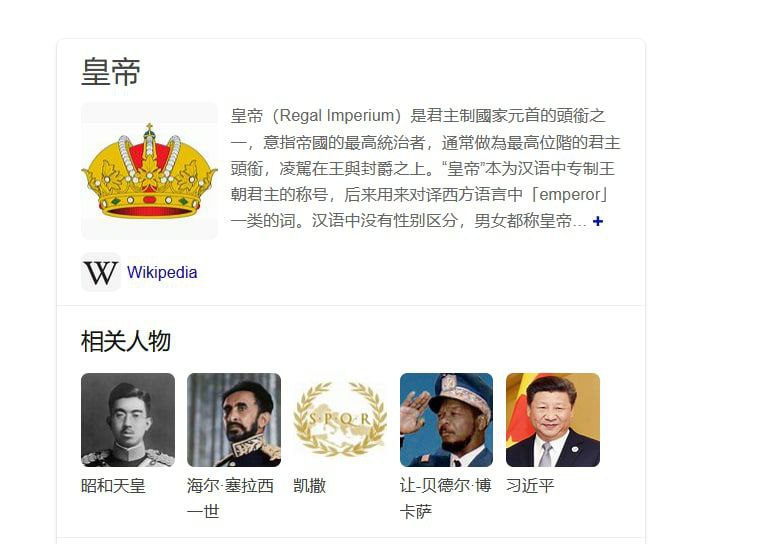 必应这个搜索结果很让习大大暖心❤️