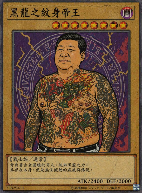 我有一张：习老大😂