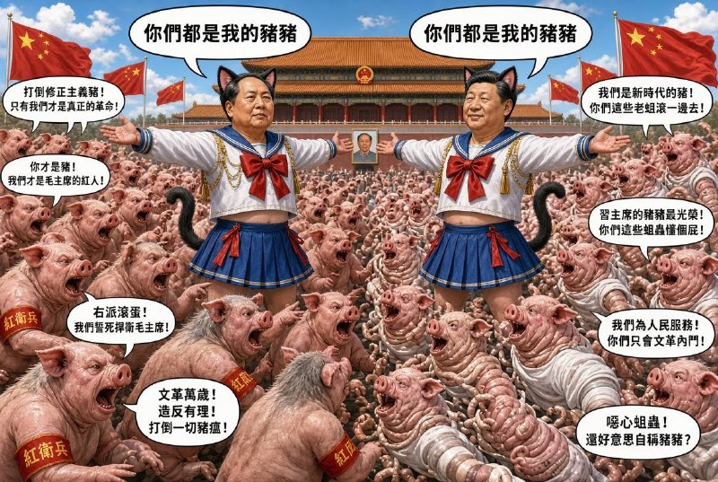 不要再吵啦～你們都是我的豬豬🥰！不要再吵啦～你們都是我的豬豬🥰！