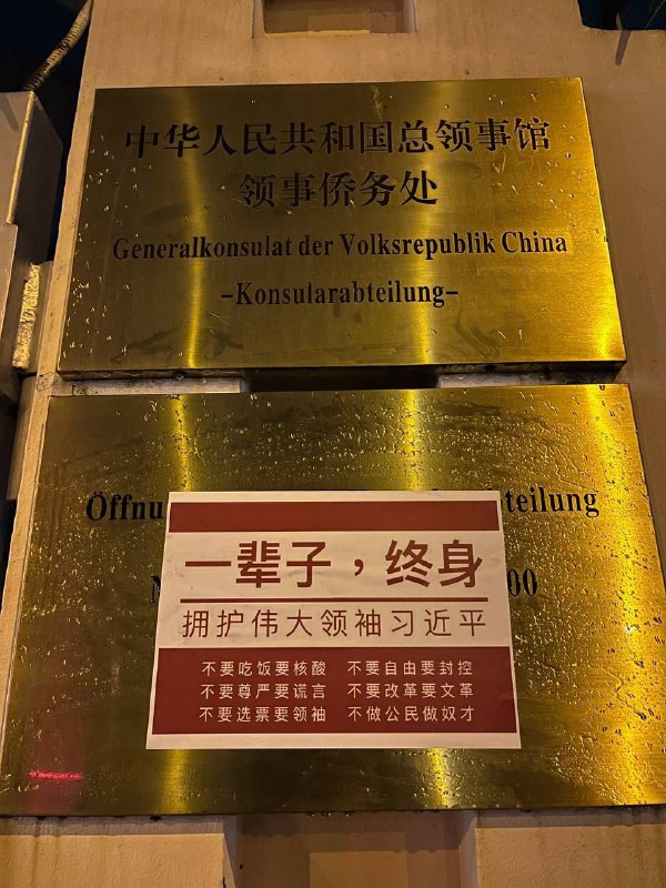 在特別的節日，感謝好心人給中國駐法蘭克福總領館和僑務處送上「禮物」