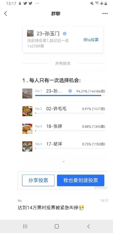 在上海人要餓死的情況下，政府單位舉辦了美食大賽