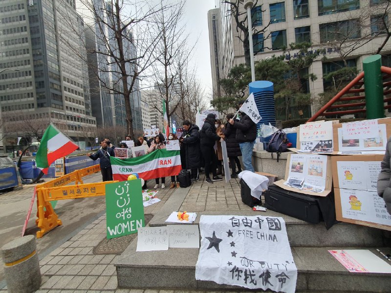 中国人民支持伊朗民主自由，ins直播投稿By