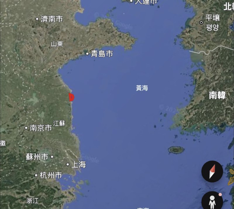 中国说要实弹演习的区域在黄海，听起来很吓人
