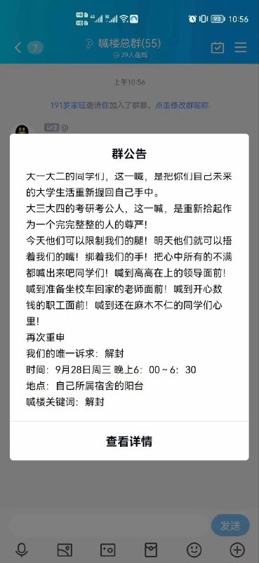 荷兰某高校 抗议习