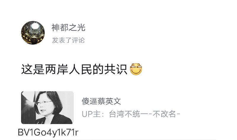 对岸的敢骂蔡英文是因为他们有这个权利和意识，而你敢骂蔡英文是因为你也就敢骂别人的领导人