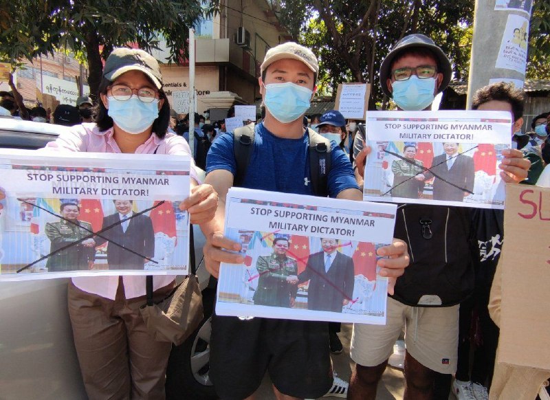 #反对中共干预缅甸内政#反对中共干预缅甸内政