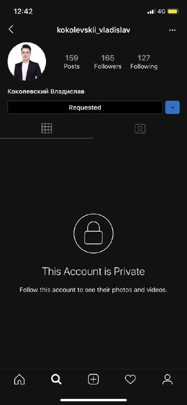 伏拉夫ins已设为私密账户