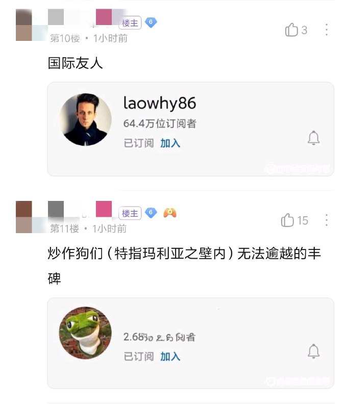 墙内神友评价蛙书记