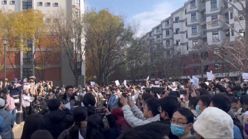 #白纸革命 清华学生已经组织起来了，是惹不得的，如果惹翻了，那结果就不好说了！