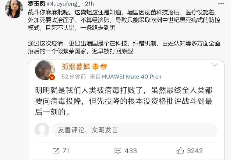 凤姐，比99%的国人清醒By