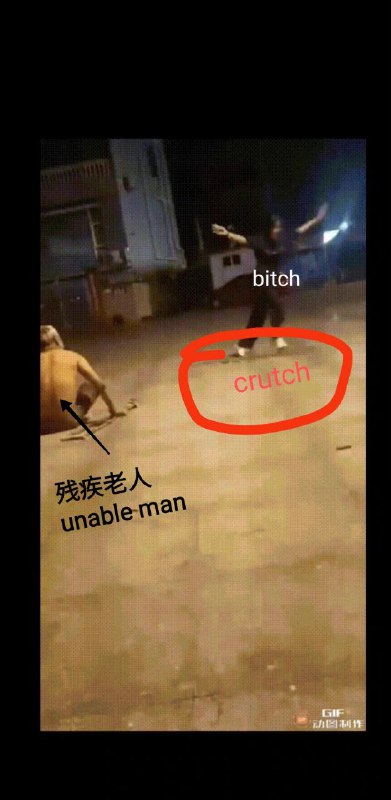 华中师范光明勤诚达学校，七年级(麦紫燕)凌辱残疾老人，致其跳楼自杀