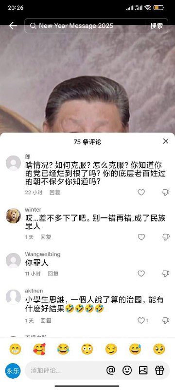 习主席新年贺词，海外TikTok平台真话版
