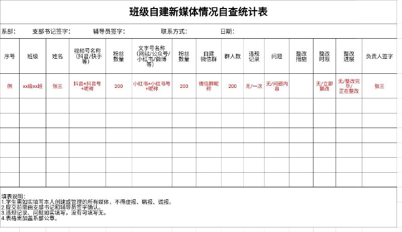 调查学生媒体账号了�