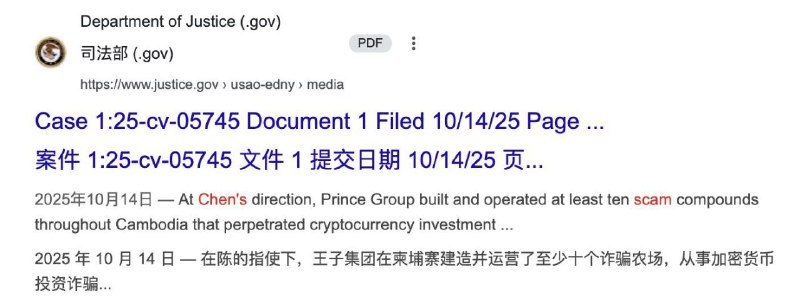 匿名投稿，美国法院文件