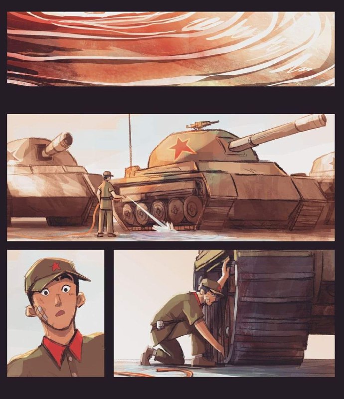 1988年高中畢業後，她去北京讀大學，我去北方當了兵